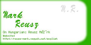 mark reusz business card